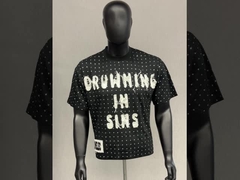 T-shirt de strass personalizado