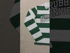 Camiseta de homem personalizada botão para cima colarinho algodão pesado patch de impressão bordado manga longa camisa de rugby polo