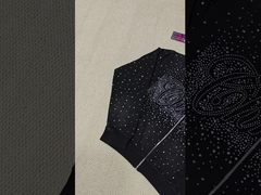 Luxo a granel personalizado Brilhante gemas de pedras de tamanho grande zíper de zíper de capuz de capuz de luta de streetwear vintage