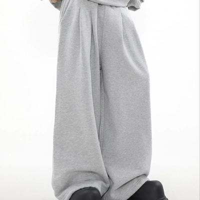 comprar Mid Waist Custom Cotton French Terry Joggers de grande porte para homens Método de tecelagem de tricô online manufacture
