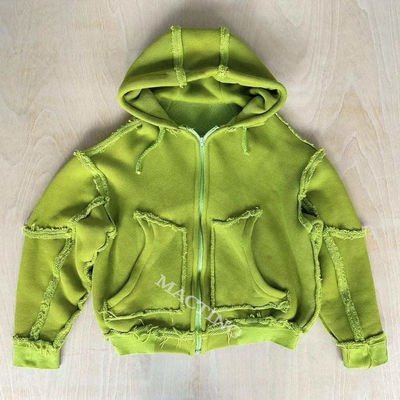 comprar Estilo de manga regular Homens Unisex sob medida Homens Acid Wash Hoodies com borda de creme online manufacture