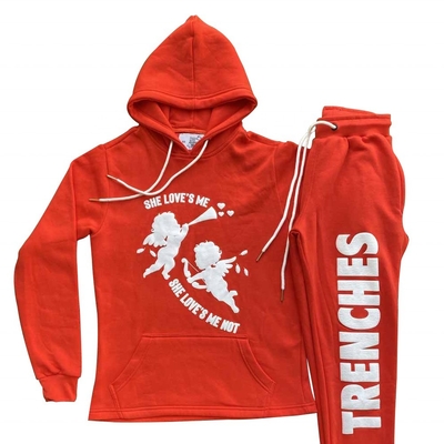 comprar Hoodies Unisex Silk Screen imprimido Traje masculino Sweatshirt 3D Puff Impressão Hoodie Traje online manufacture