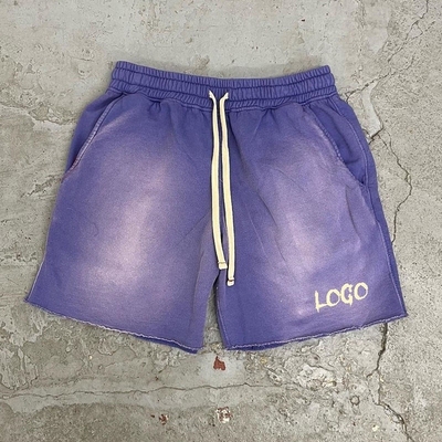 comprar Elastic cintura corda cinto de lã sol desbotado calções de suor para homens estilo de corrida de verão online manufacture