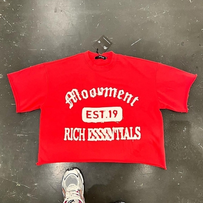 comprar 100% algodão com bordado aplicado com patch de bordado T-shirt para homens Casual Daily Life online manufacture