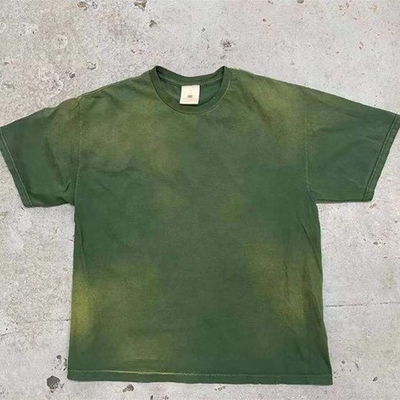 comprar Logotipo personalizado Pesos pesados Hip Hop estilo 300 gramas Ácido lavado T-shirt de grande porte online manufacture