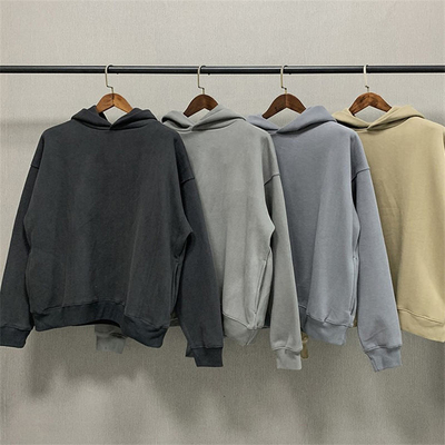 comprar Camisola personalizada com capuz para meninos Peso leve Peso pesado Camisola com capuz lavagem ácida Primavera preta online manufacture
