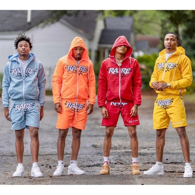 comprar Summer Casual Men's Reflective Tracksuit Sets com Logotipo Personalizado Impresso Hoodie e Shorts online manufacture