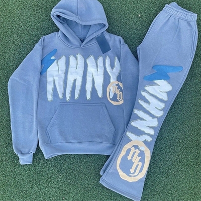 comprar Tricote personalizado de impressão em 3D Suécer Set Hoodie de grande porte e joggers de algodão para homens S-6XL online manufacture