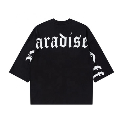 comprar T-Shirt personalizado de tamanho grande, de 3⁄4 de tamanho, com o ombro com letra gótica. online manufacture