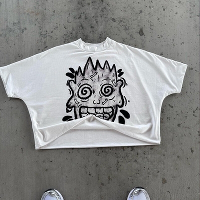 comprar Camiseta de algodão 100% de peso pesado com impressão personalizada online manufacture