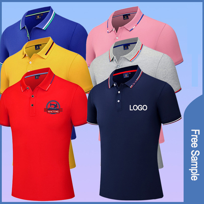 comprar T-shirts de polo de tecido de malha customizado online manufacture