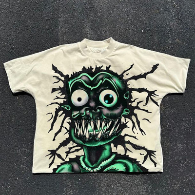 comprar T-Shirt de algodão de malha para homens com impressão DTG e desenho em caixa online manufacture