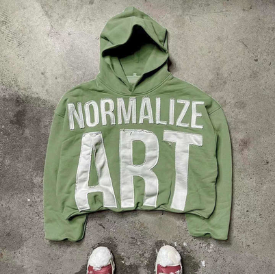 comprar 600 gsm Cotton Acid Wash Hoodies com bordados personalizados e detecção de agulhas online manufacture