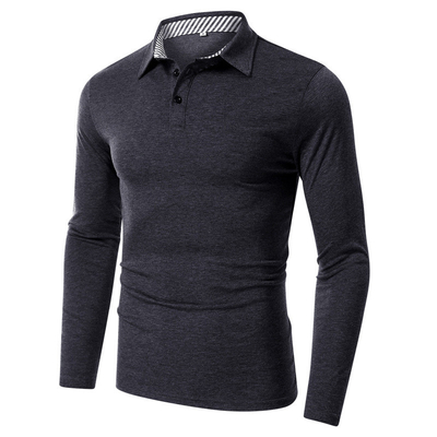 comprar Camisas de polo de manga longa 100% de algodão personalizadas online manufacture