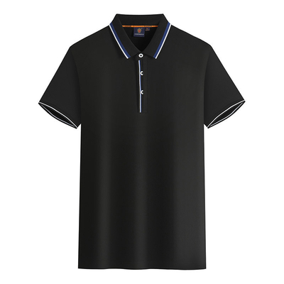comprar Camisa de polo de algodão personalizada Amantes de roupas de trabalho Lapel T-shirt de cor sólida Logotipo de bordado online manufacture