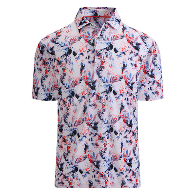 comprar Impressão de logotipo personalizado Camisas de polo impressas de gelo seco rápido e respirável para homens online manufacture