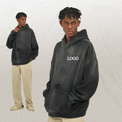 comprar Custom Mens 360 Gsm Terry Francês Hoodie em branco de grande porte com suporte Design Gráfico online manufacture