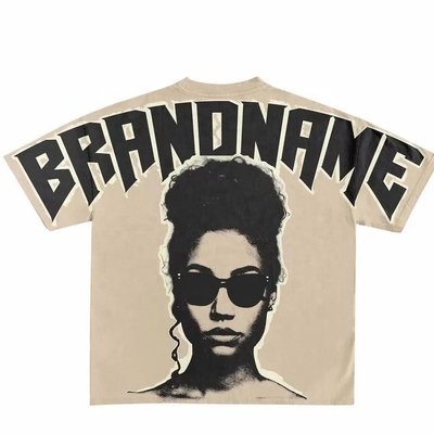 comprar 100% de tecido de algodão Homens T-shirt grande Dtg Imprimir logotipo T-shirt para vida diária casual online manufacture