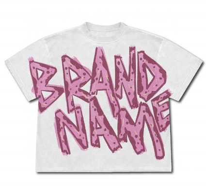 comprar Camiseta impressa DTG personalizada colorida Homens de tamanho grande Lavado Cortado Corresponde cores confortáveis online manufacture
