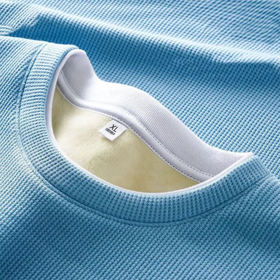 comprar Collar O-Neck Custom Homens Fleece Camisa quente espessa com algodão macio e Slim Fit online manufacture