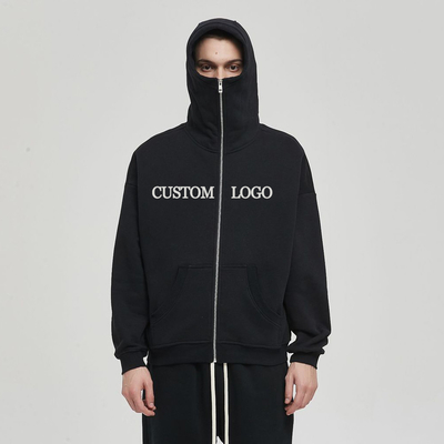 comprar Colarinho de capuz Inverno Calor de algodão Terry bordado Ninja mascarado Hoodie para dias frios online manufacture