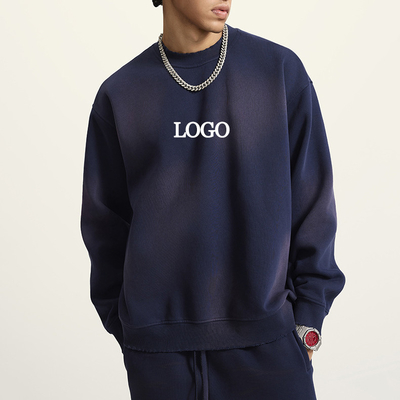 comprar Vintage Sun Fading Distressed Crew Neck Sweatshirt Hoodie em M-2XL ou tamanho personalizado online manufacture