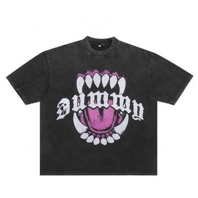 comprar T-shirts de algodão vintage de 200 gsm para unisex em formato grande online manufacture