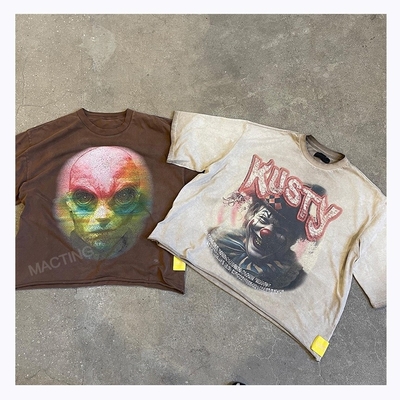 comprar Suporte 7 dias Encomenda de amostra Tempo de entrega Impressão personalizada Dtg T-shirt cortado para homens online manufacture