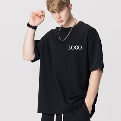 comprar T-shirts em branco 220 gramas peso de tecido impressão personalizada logotipo lavagem por ácido online manufacture