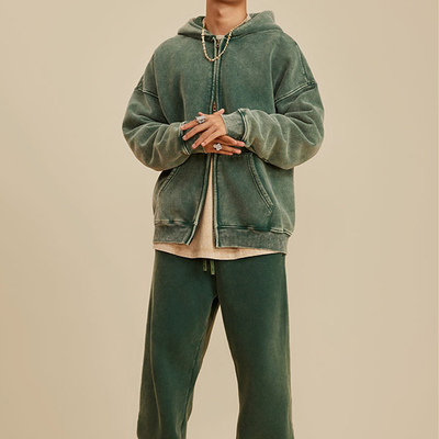 comprar Roupas de rua personalizadas Y2K Vintage Duplo Zippers Hoodies com padrão impresso Full Zip Up online manufacture