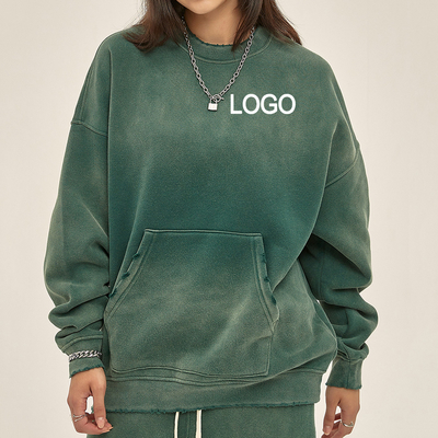 comprar Moda Desportiva Personalizada Mulheres 360G Algodão Francês Terry espesso Suéter Pesado online manufacture