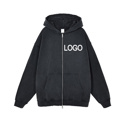 comprar Colarinho alto zip up Hoodie suéter 3d impressão puff roupas de rua pulôver masculino estilo manga regular online manufacture