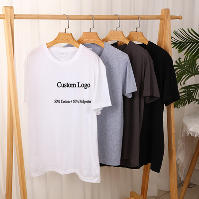 comprar XS-3XL camiseta em branco simples gráfico 100% Poliéster Branco Sublimação Unisex Desporto Cor Sólida online manufacture