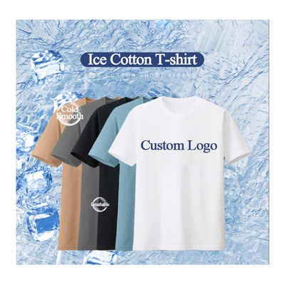 comprar Cool Feeling T-shirt duplo de lado de seda de gelo de algodão para mulheres Homens camisetas em branco 6xl 5xl online manufacture