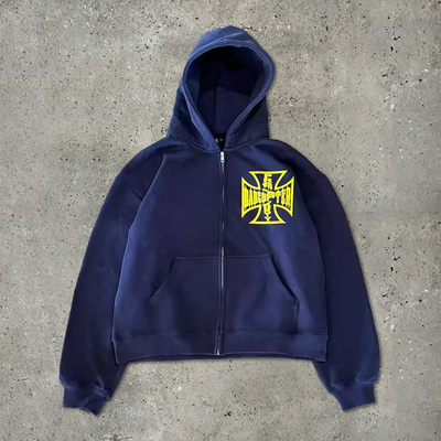 comprar Custom Lightweight French Terry Cotton Cut Raw Hem Cropped Vintage Acid Wash Sun Fading Blank Zip Up Baggy Hoodie online manufacture