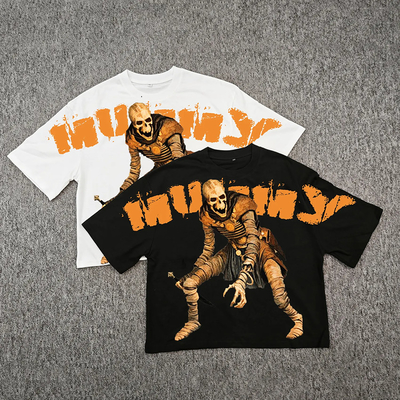 comprar Roupas de rua personalizadas T-shirt de tamanho grande para homens Boxy Hip Hop 250 GSM Drop Graphic online manufacture