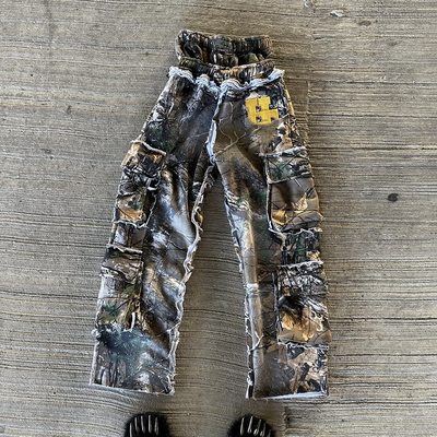 comprar Pantalhões de sucesso de algodão vintage de peso pesado Pantalhões de sucesso de hidratação de ácido Pantalhões de sucesso de hidratação para homens online manufacture