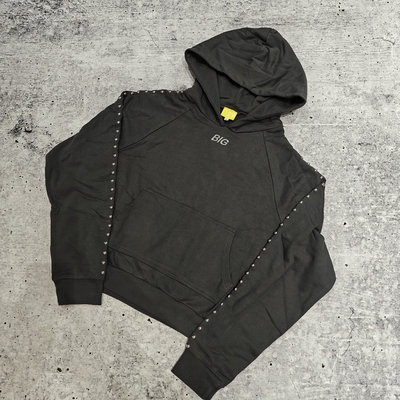 comprar Roupas de rua personalizadas de alta qualidade de algodão premium 420 Gsm peso pesado Boxy Fit Zip Up Bling Crystal Rhinestone Hoodie para homens online manufacture
