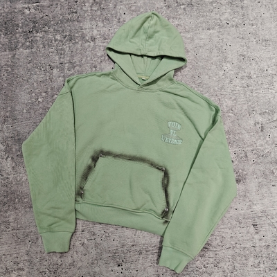 comprar Moletom com capuz unissex oversized solto em branco com bordado de letras, folgado, desgastado, vintage, de algodão pesado com lavagem ácida para homens online manufacture