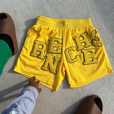 Etiquetas personalizadas Respirável Fit Casual Impressão Jogador Ginásio Desportivo Correndo Basquete Shorts de malha para homens
