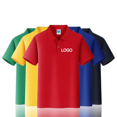 Camiseta de polo para homens de design personalizado Manga curta algodão poliéster uniformes de golfe