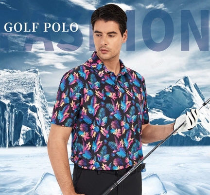 Camiseta de verão de lapel polo para homens de negócios Casual Impressão personalizada e etiquetas personalizadas