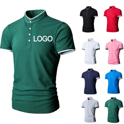 Camisas de polo de poliéster de algodão personalizadas para a vida cotidiana Casual