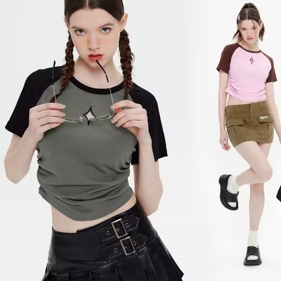 Camiseta de Verão Y2K para Mulheres