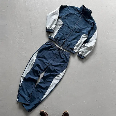 Traje de vento personalizado Saco de corrida masculino Traje de corrida masculino Traje de poliéster de nylon de grande porte Traje de vento Traje de corrida masculino