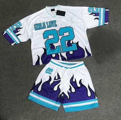 Esportes de Verão personalizados 2 peças Conjunto Relógio Seco Relógio de Futebol Camisetas de Futebol Camisa de Futebol Camisetas e Shorts Homens